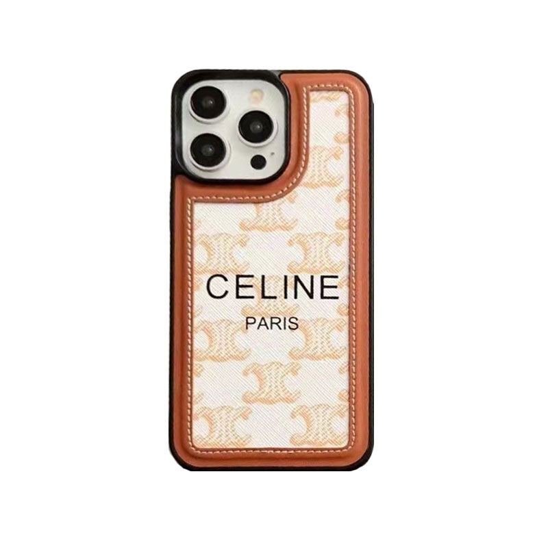Biele puzdro na iPhone s remienkom Celine-SZ231124