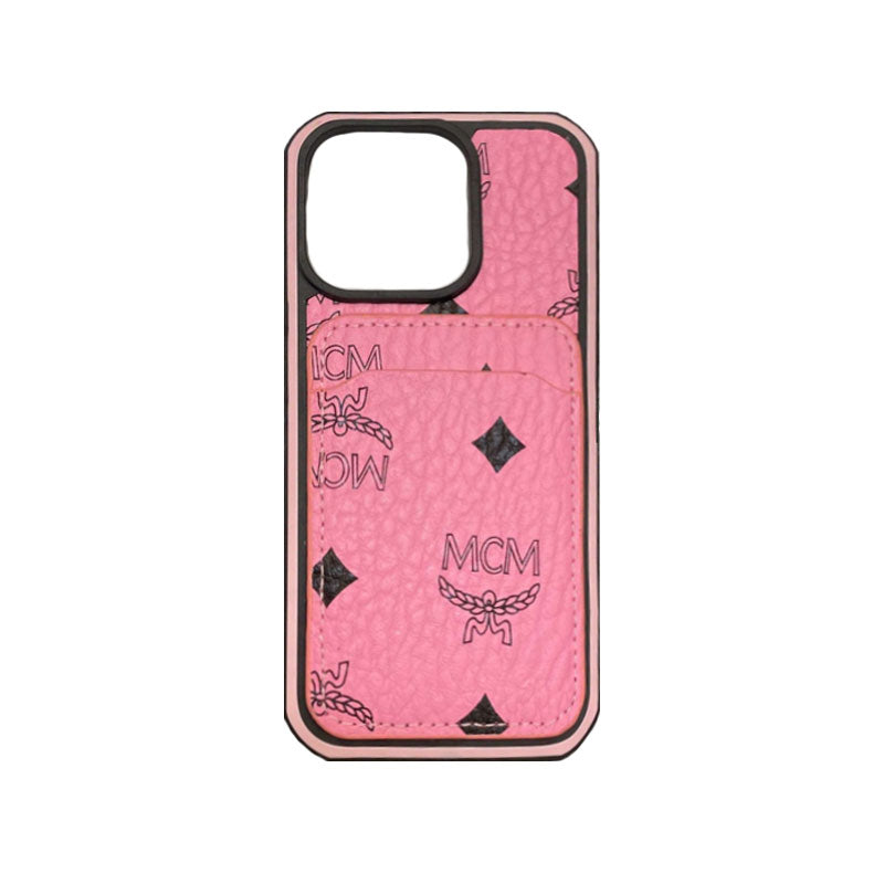 MCM puzdro na iPhone s držiakom karty žlté-MCK240603