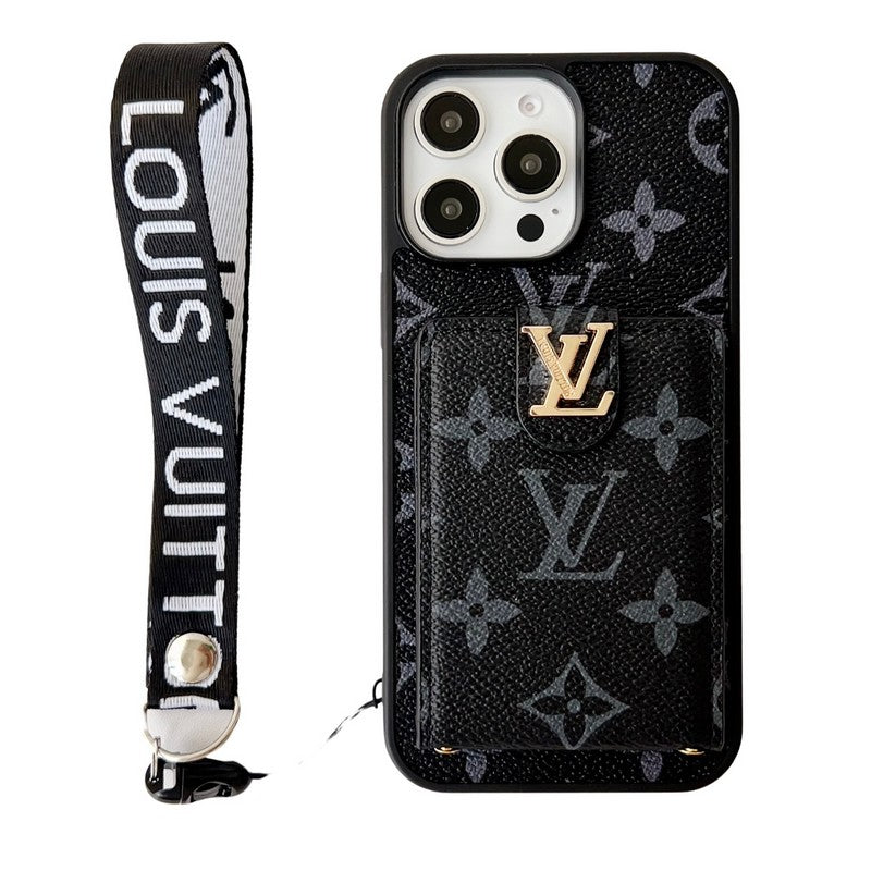 Ylellinen Classic Color Crossbody iPhone-kuori