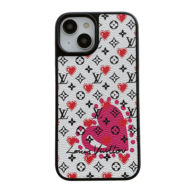 Luxusní balónkové & kožené pouzdro na iPhone se srdcem