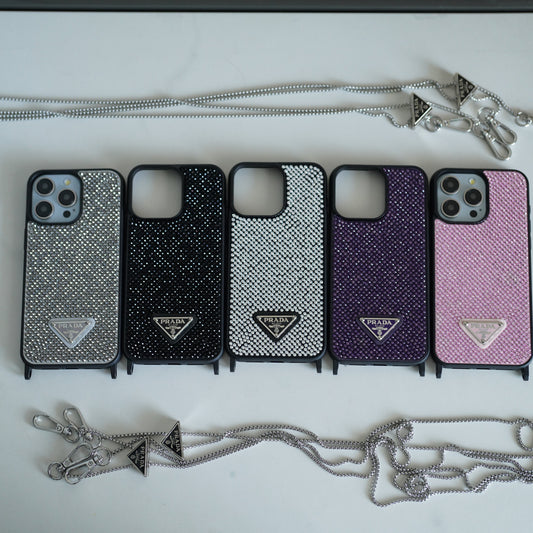 Ylellinen Diamond Crossbody iPhone-kuori