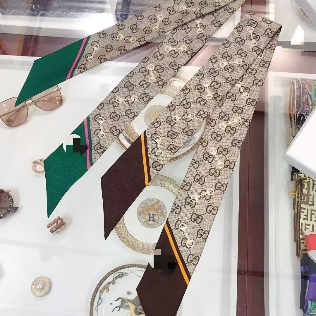 شريط مقبض وشاح حريري فاخر - حقيبة أنيقة & إكسسوار للشعر