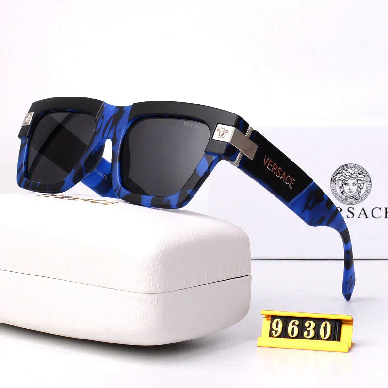 Nuevas gafas de sol universales con etiqueta dorada V 9630