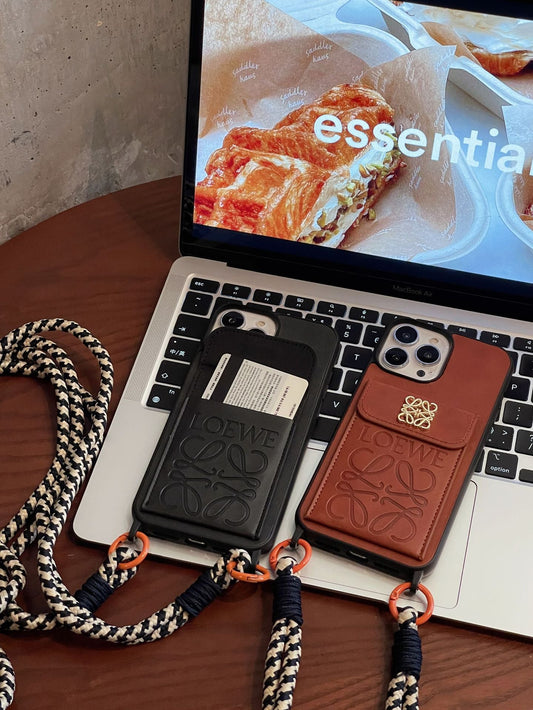 Loe Card Holder -nahkainen iPhone-kotelo