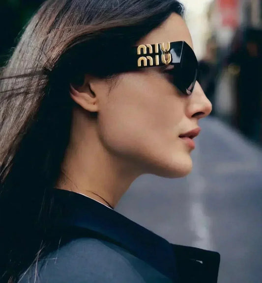 Modische quadratische Cat-Eye-Sonnenbrille 6037