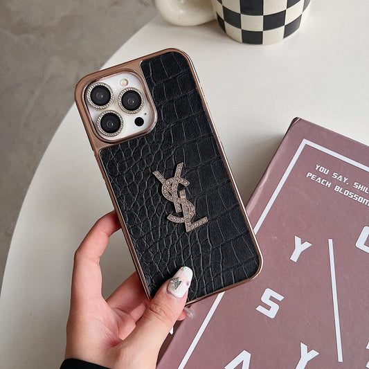 Saint Color Nahkainen Rose Gold iPhone-kuori