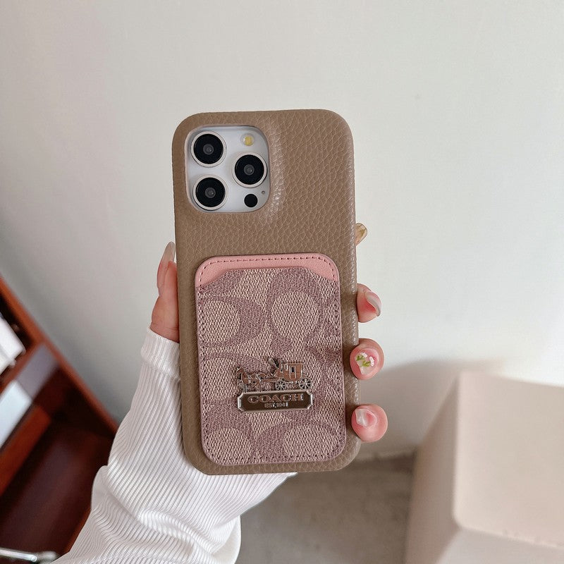 Mála Cárta Clasaiceach Cás iPhone Leathar