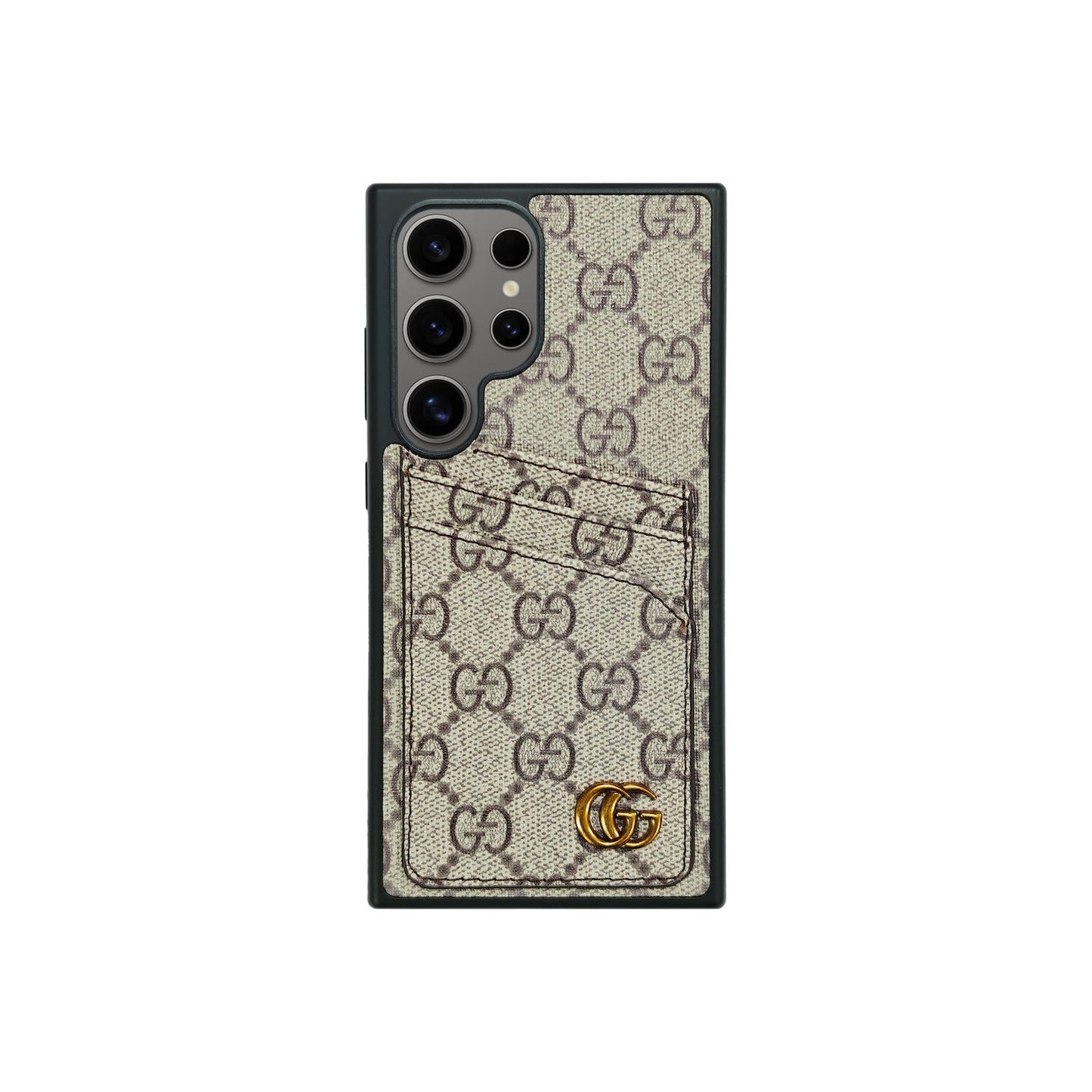 Enkel kortholder beige G-veske | Samsung