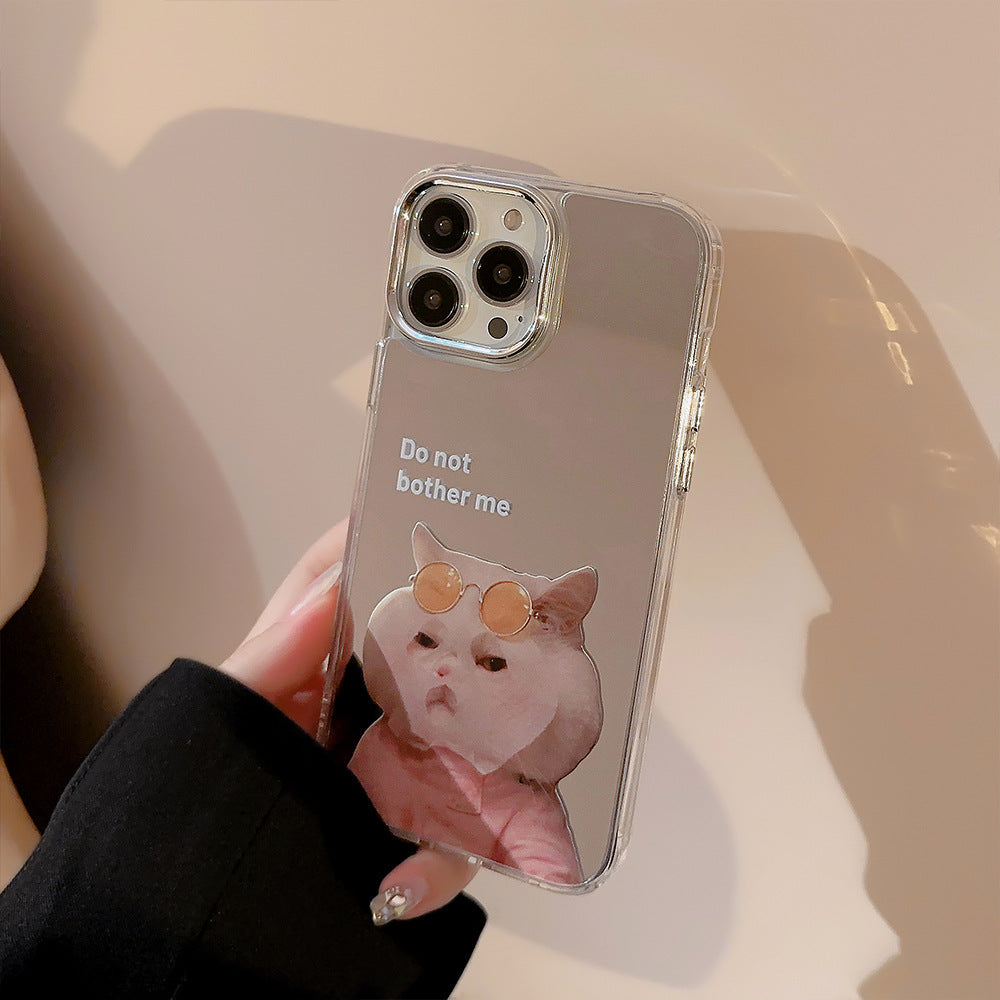 Niche cute mask cat and dog 16 for iPhone17promax Apple 11 couple 15 mirror phone case 12