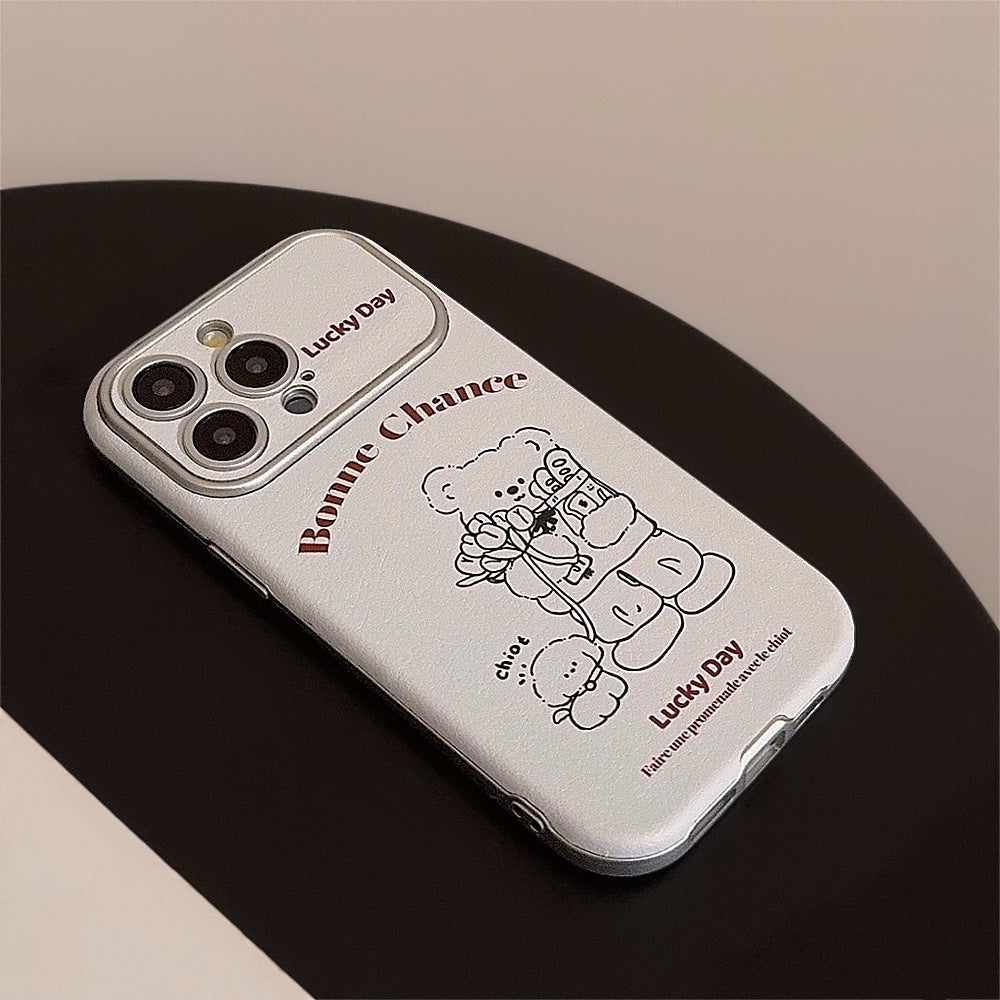 Korean wind ins cortical bear is suitable for iphone14 apple 16 mobile phone case 15pro max super cute 17 fresh 12