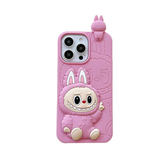 Cute Cartoon Labubu 3d Silicon Case | Maro Roz - Husa iPhone