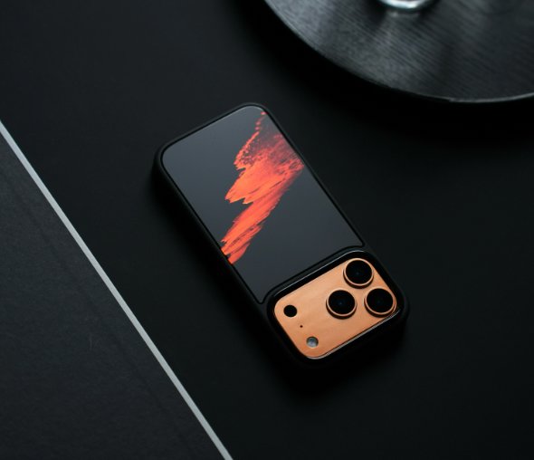 Sunset Beach Forgyldt Matt Premium iPhone-etui