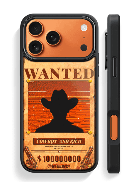 Wanted Cowboy Western iPhone-cover: Retro Wild West Vibe