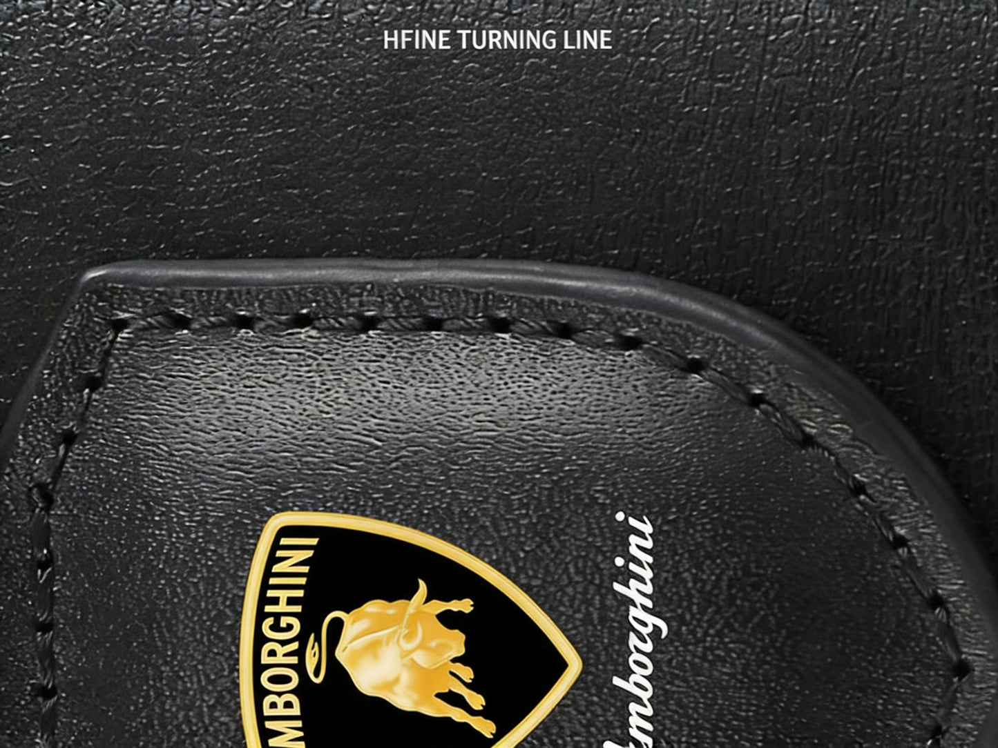 Originální kožená klíčenka Lamborghini Crest Emblem
