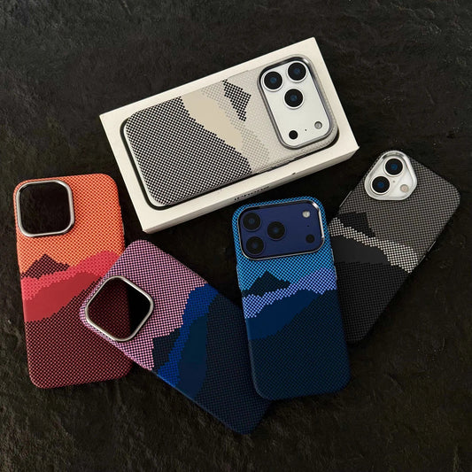 Husă pentru telefon compatibilă cu MagSafe cu design abstract de pixeli