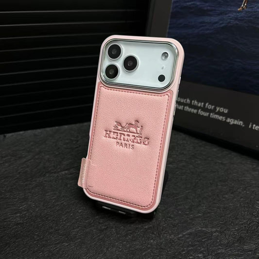 Luxe leren flip-case – premium lensbescherming