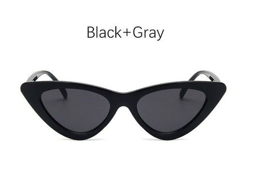 scáth súl cat do mhná faisin spéaclaí gréine mná branda spéaclaí cateye seanré retro triantánach oculos sunglasses feminino Sexy