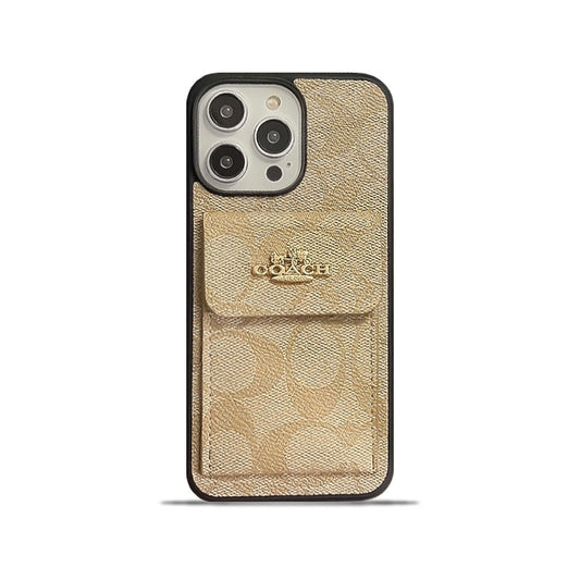 Klasičen ovitek za iPhone z držalom za kartico Wallet Coffee -SZK240425