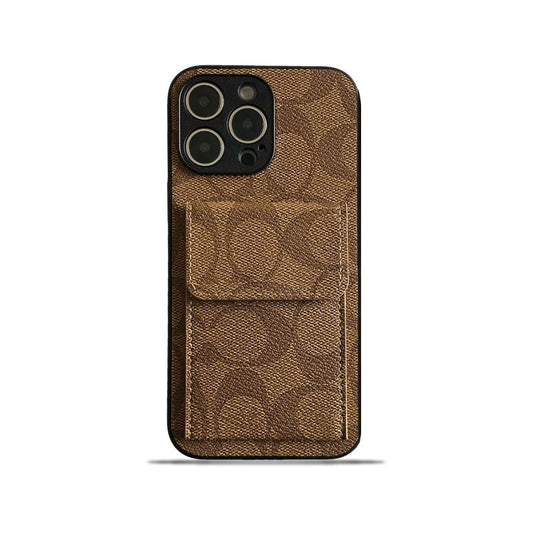 Klasična torbica za iPhone z denarnico svetlo rjava-HP240513