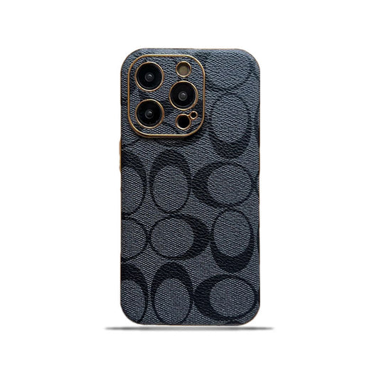 Klasična usnjena torbica za iPhone črna -QBK240513