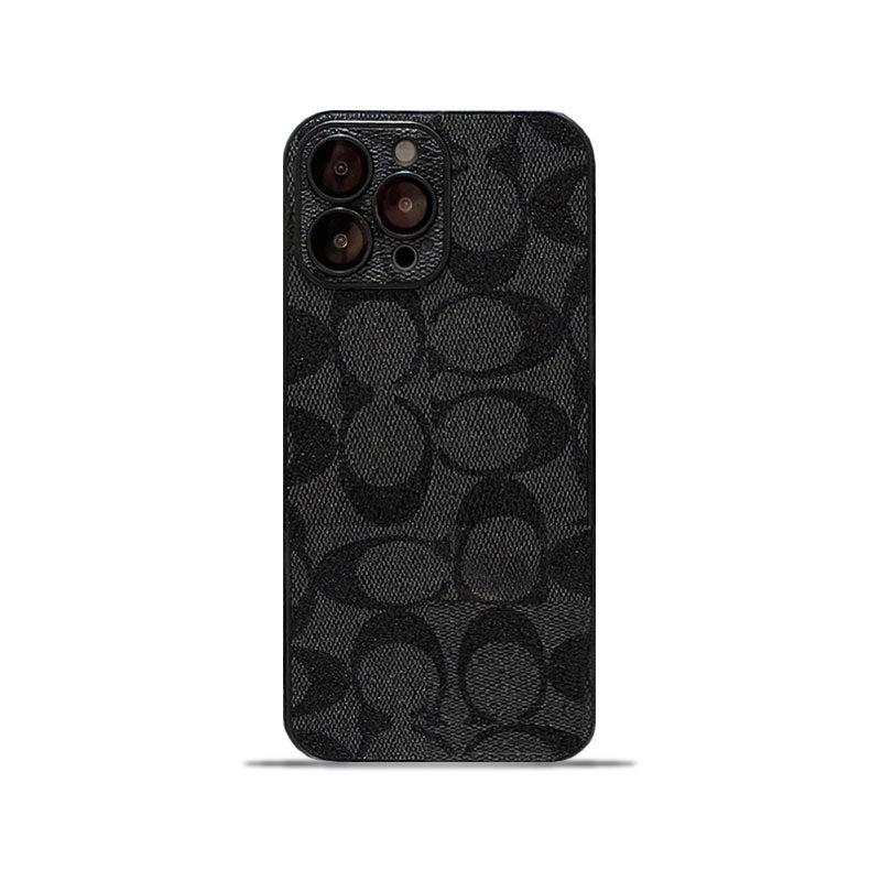 Custodia classica per iPhone nera -QB240402
