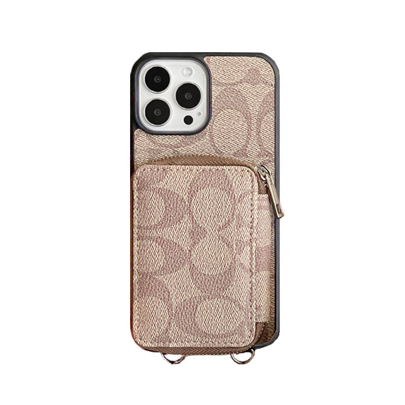 Custodia classica per iPhone con portafoglio Coffee-LQB241412