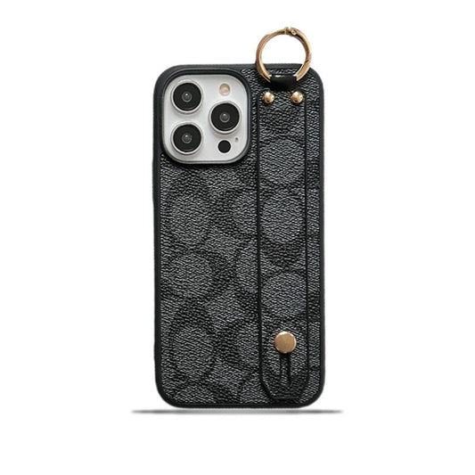 Klassinen iPhone-kotelo pidikkeellä musta-SW240330