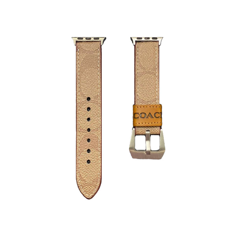Læder Coach Apple Watch Band Coffee-YHK244221710