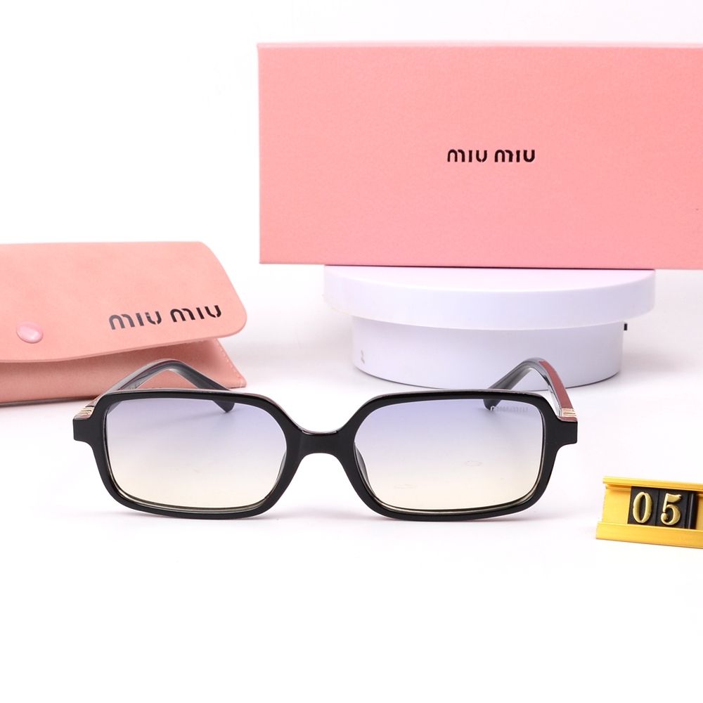 Leopard Print Square Frame Retro Briller & Solbriller