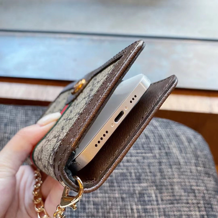 Luksuspuhelinlaukku, kotelo ja korttiteline Samsungille
