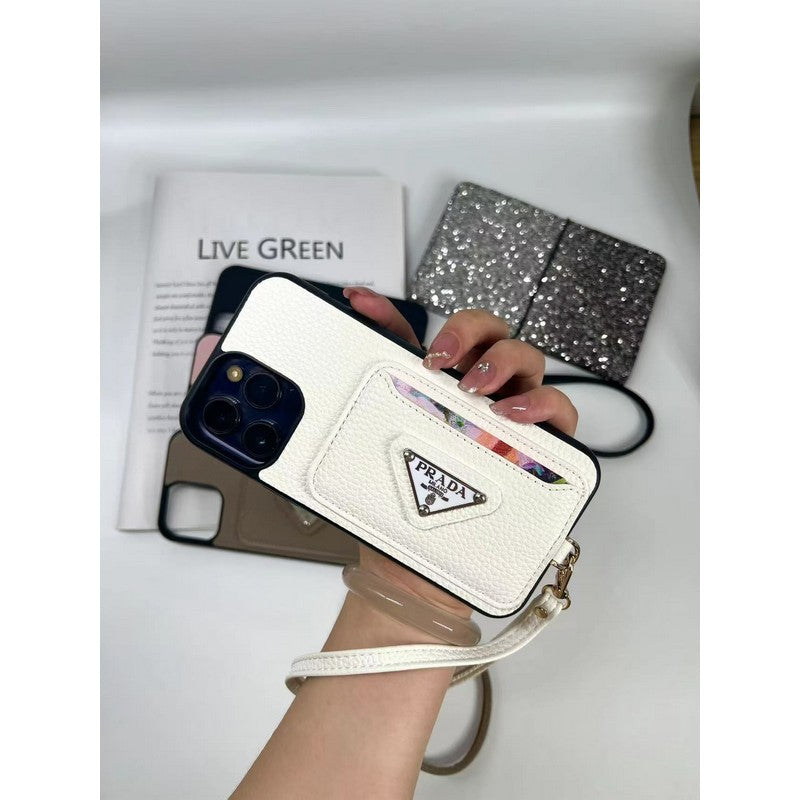Lyxig fyra färger kortväska iPhonefodral