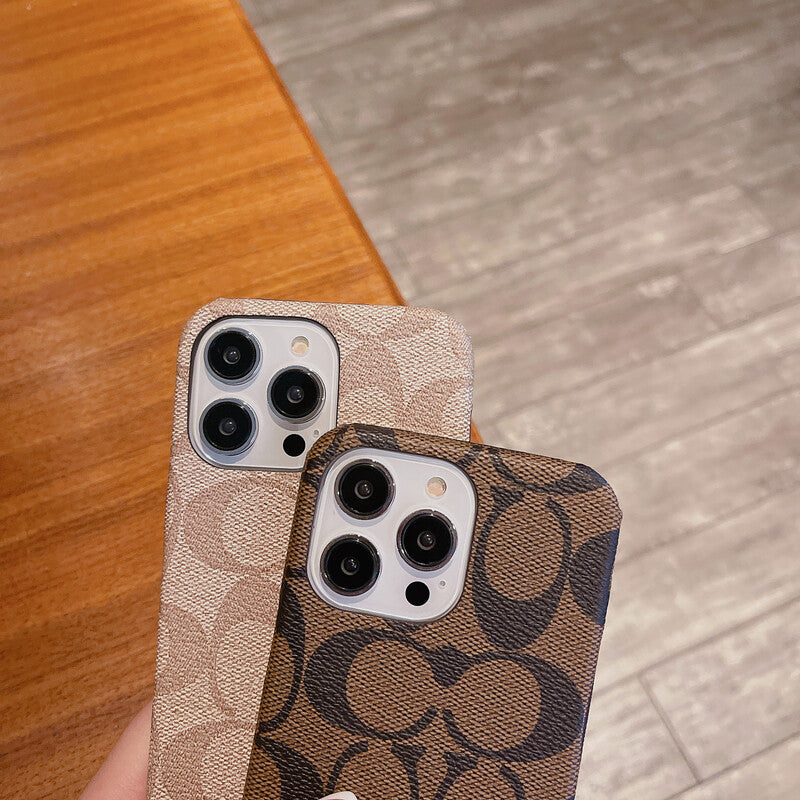 Husă clasică clasică pentru iPhone Cafea -JDK241426
