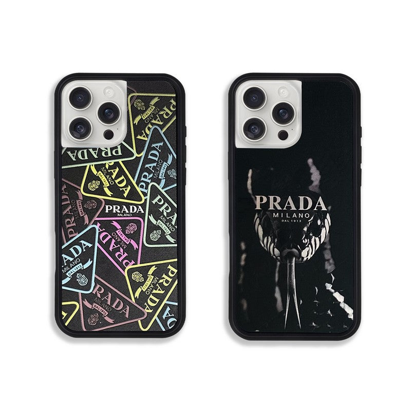 Custodia nera di lusso per iPhone