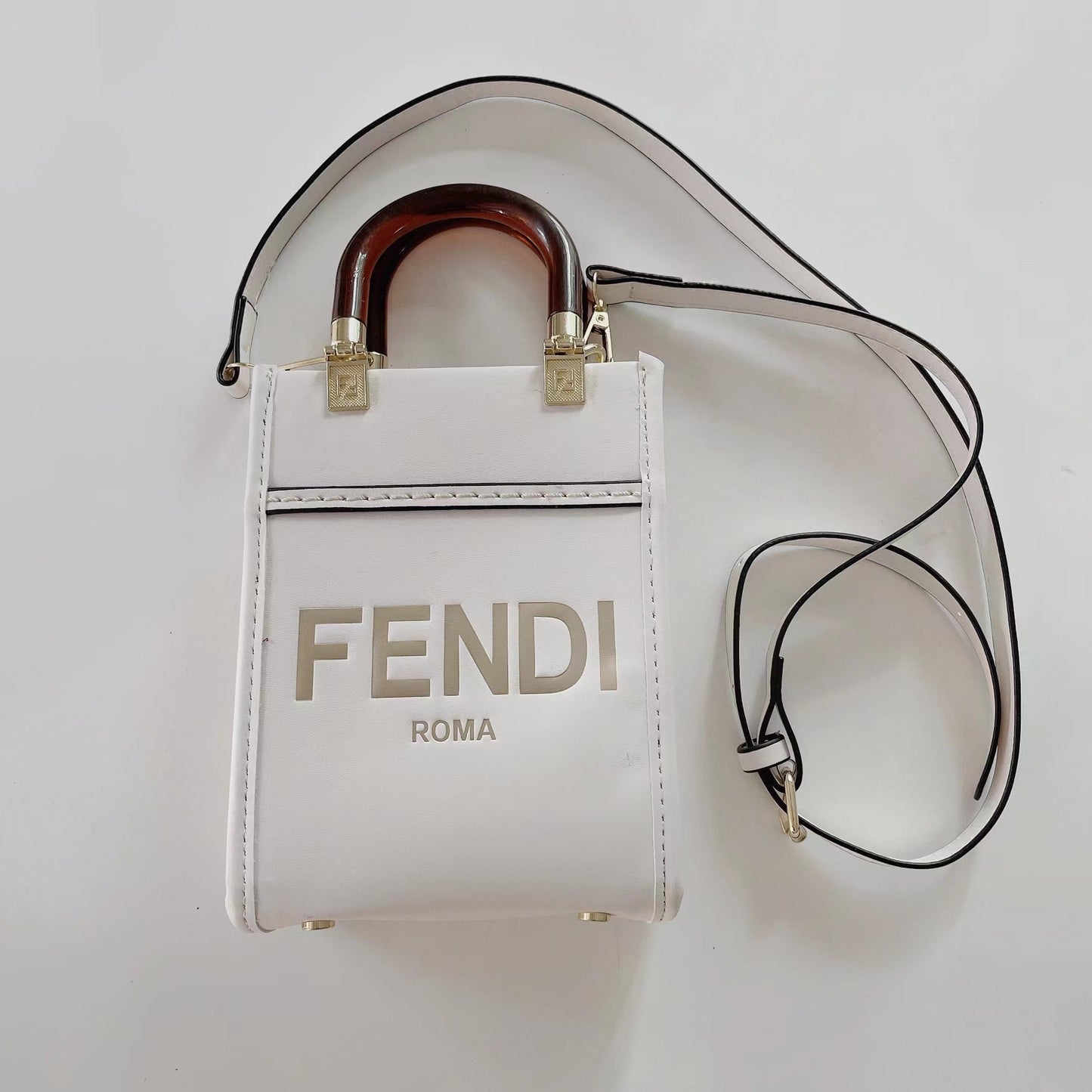 Klassieke draagtas met crossbodyband