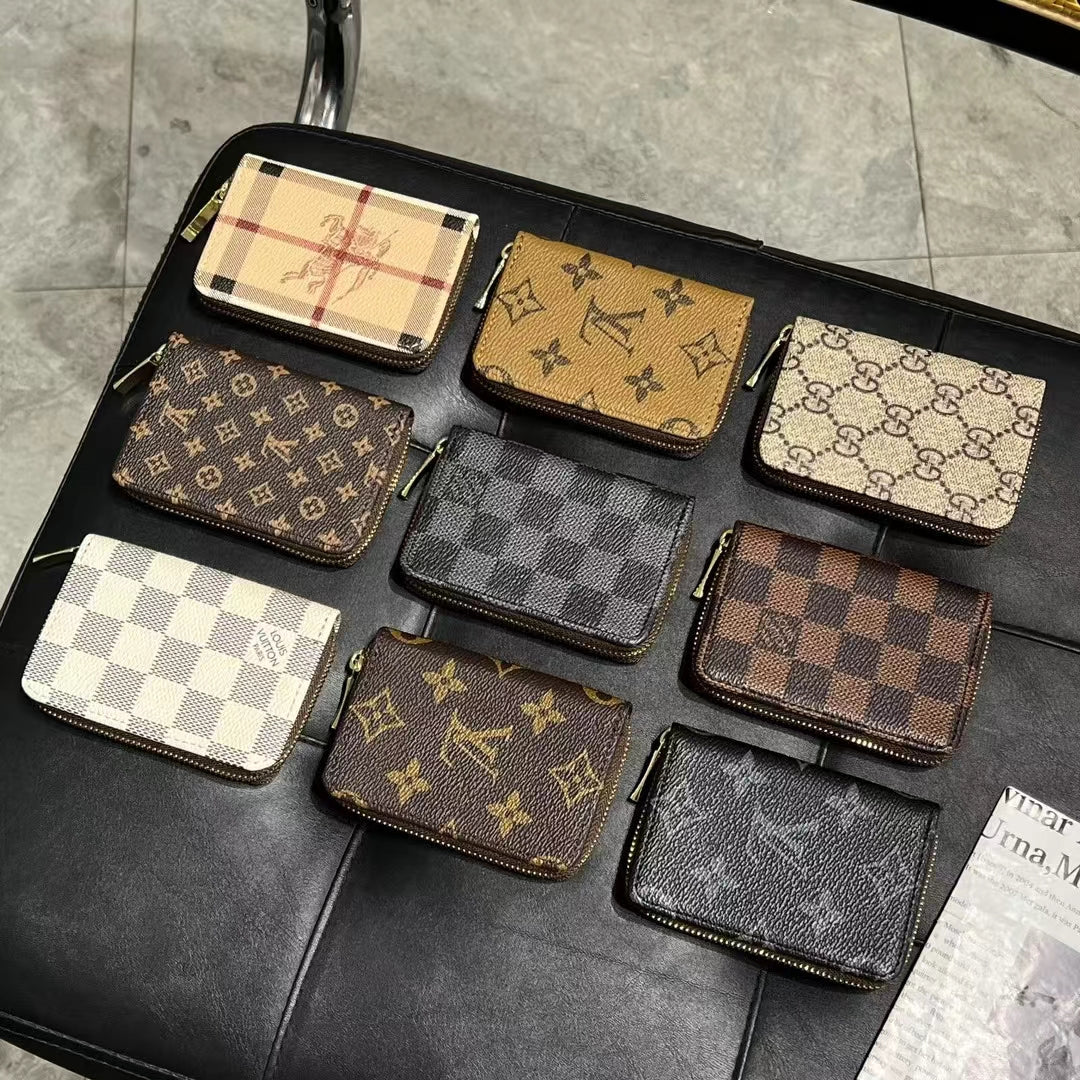 Luxury Monogram Zipper Wallet Collection – Lou, GG, and BBR