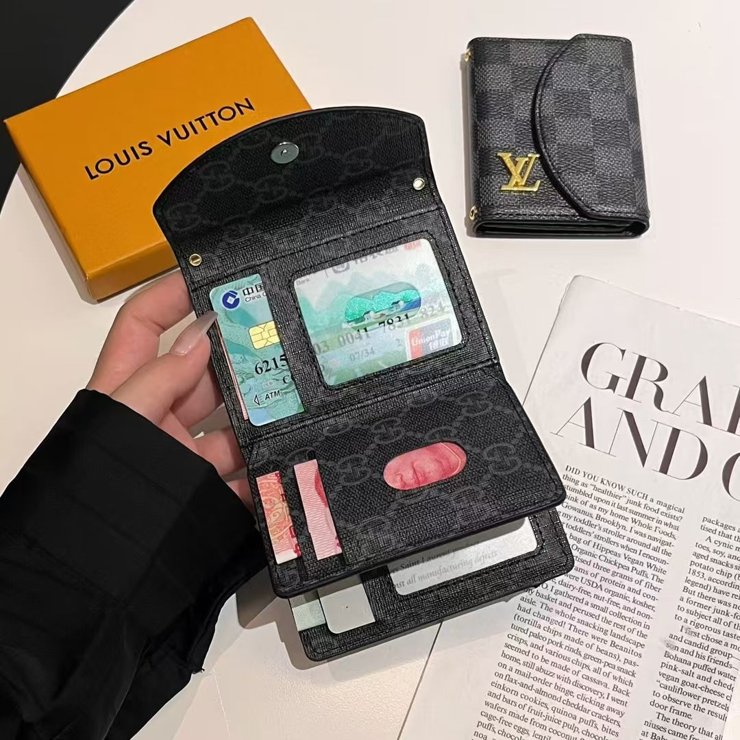 مجموعة المحفظة المدمجة الفاخرة المستوحاة من حرف GG