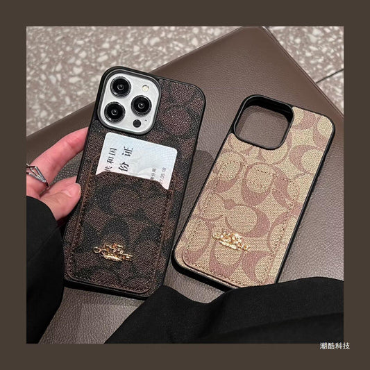 Klasična usnjena torba za kartice za iPhone