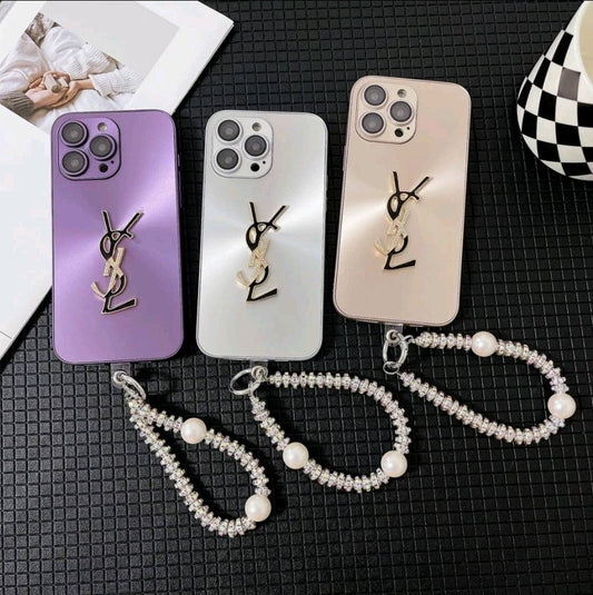 Eleganten etui Letter Shine x Mono z verižico za iPhone