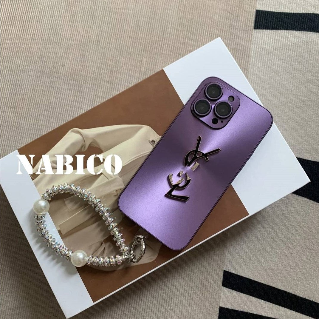 Elegante custodia per iPhone Letter Shine x Mono con catena