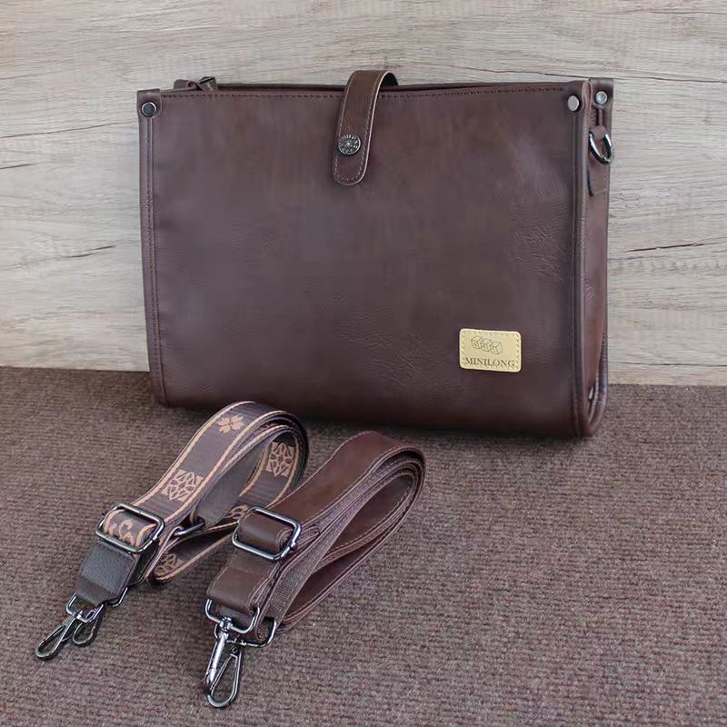 Bolsa crossbody de couro luxuosa