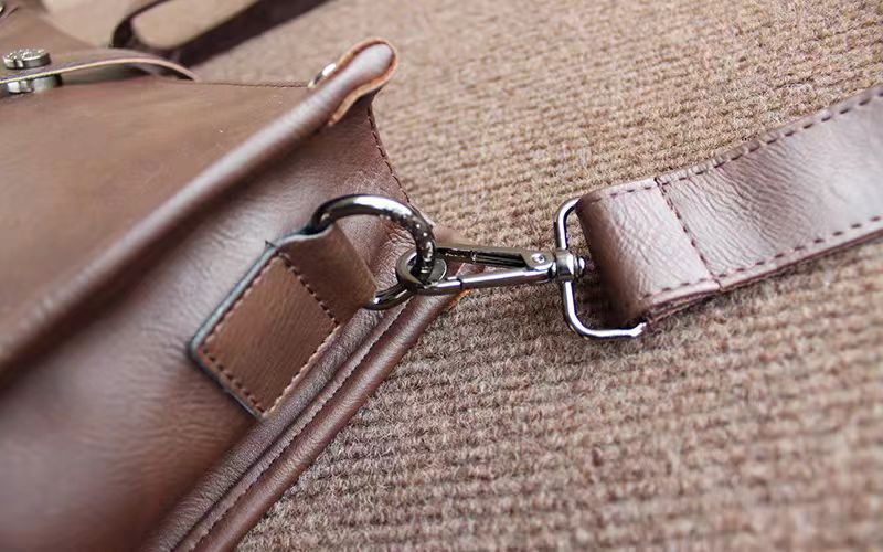 Bolsa crossbody de couro luxuosa