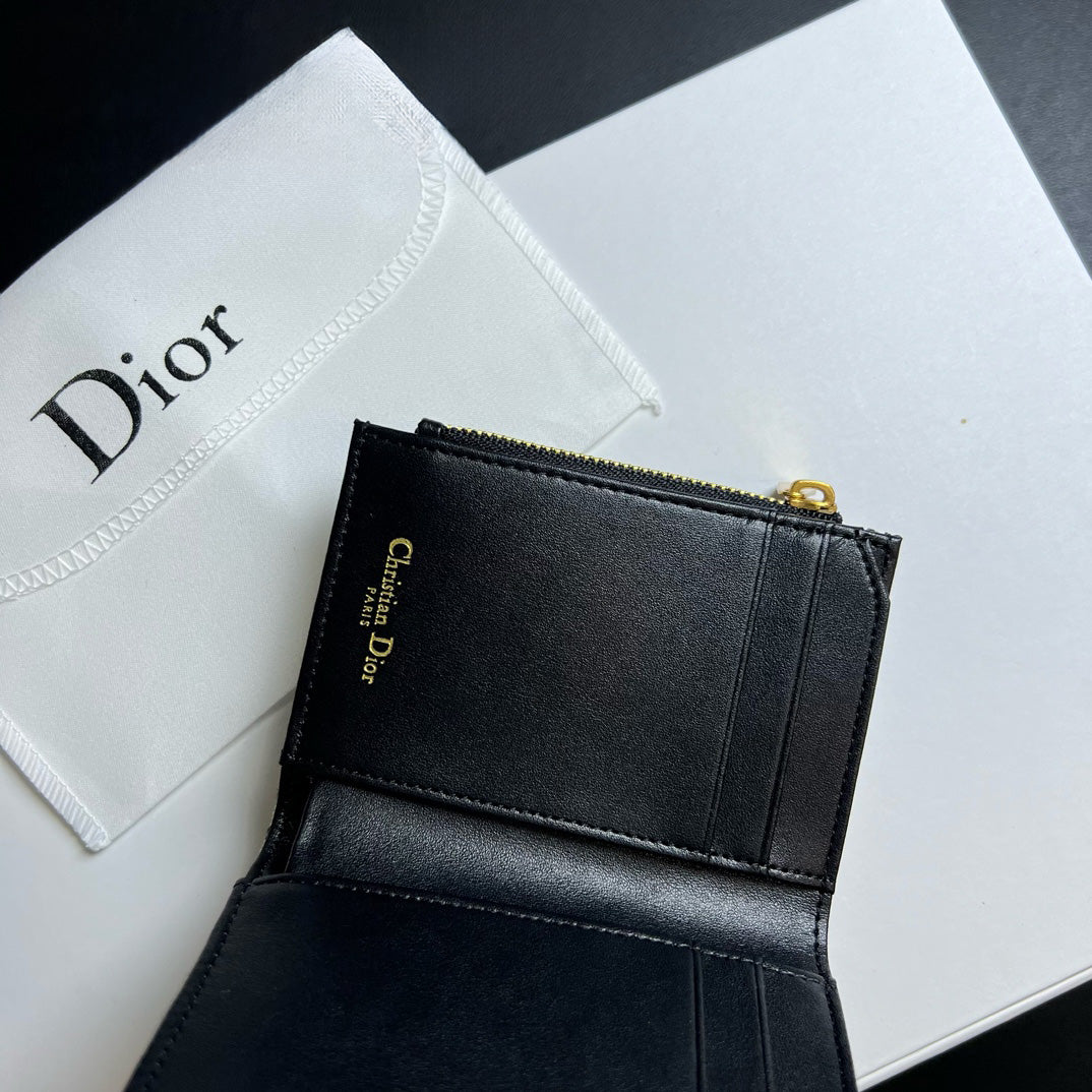 Klassieke jacquard miniportemonnee