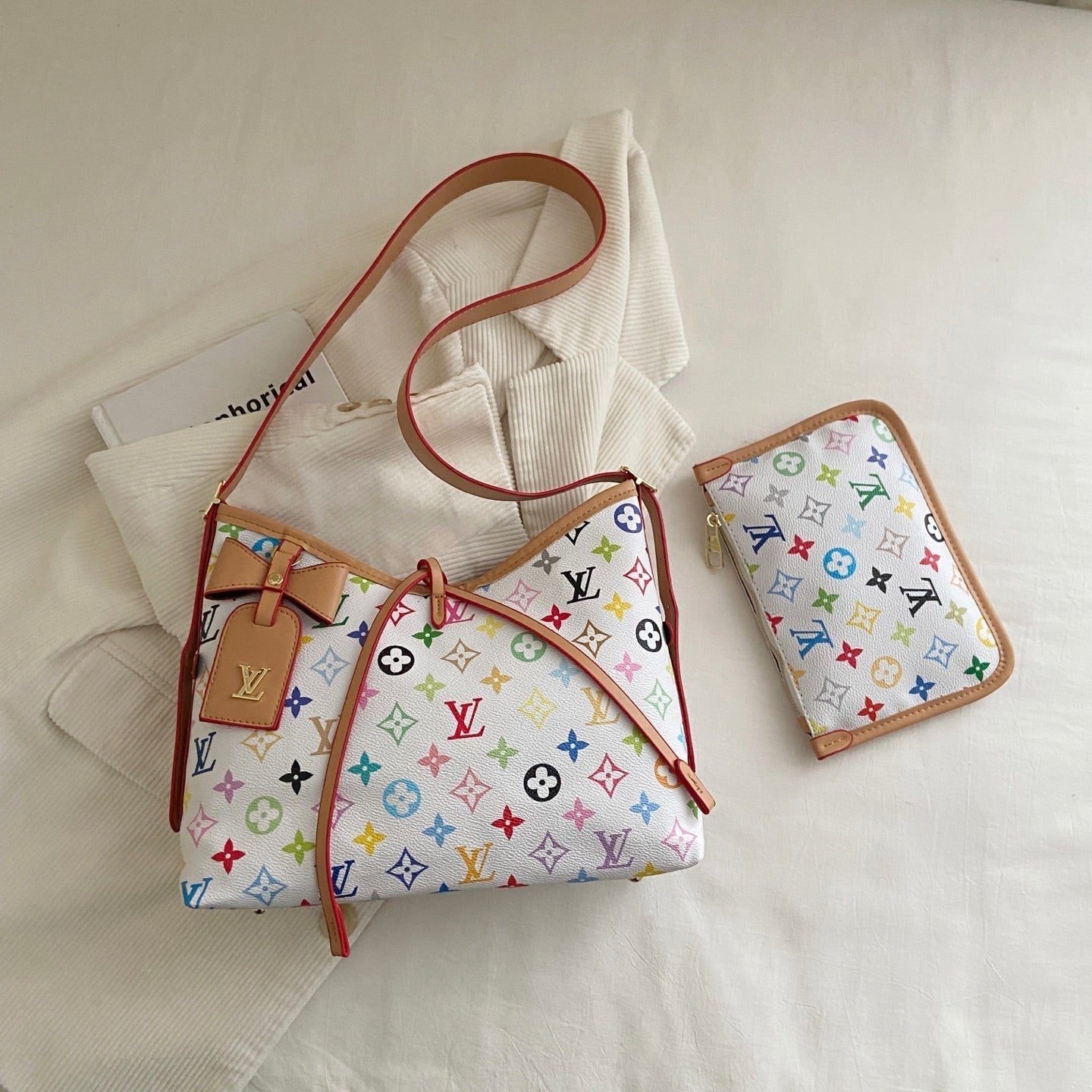 모노그램 크로스 스트랩 숄더백