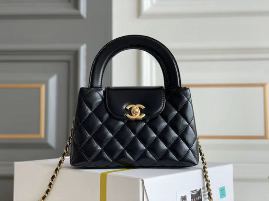 Μίνι Τσάντα Noir Quilted Top-Handle Chain 026