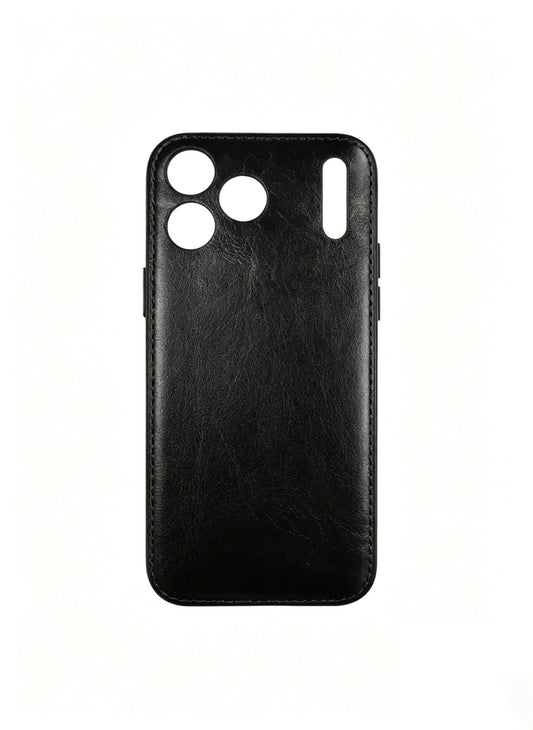 Étui pour iPhone en cuir tanné végétal fabriqué à la main Kakavy – Édition patinée vintage