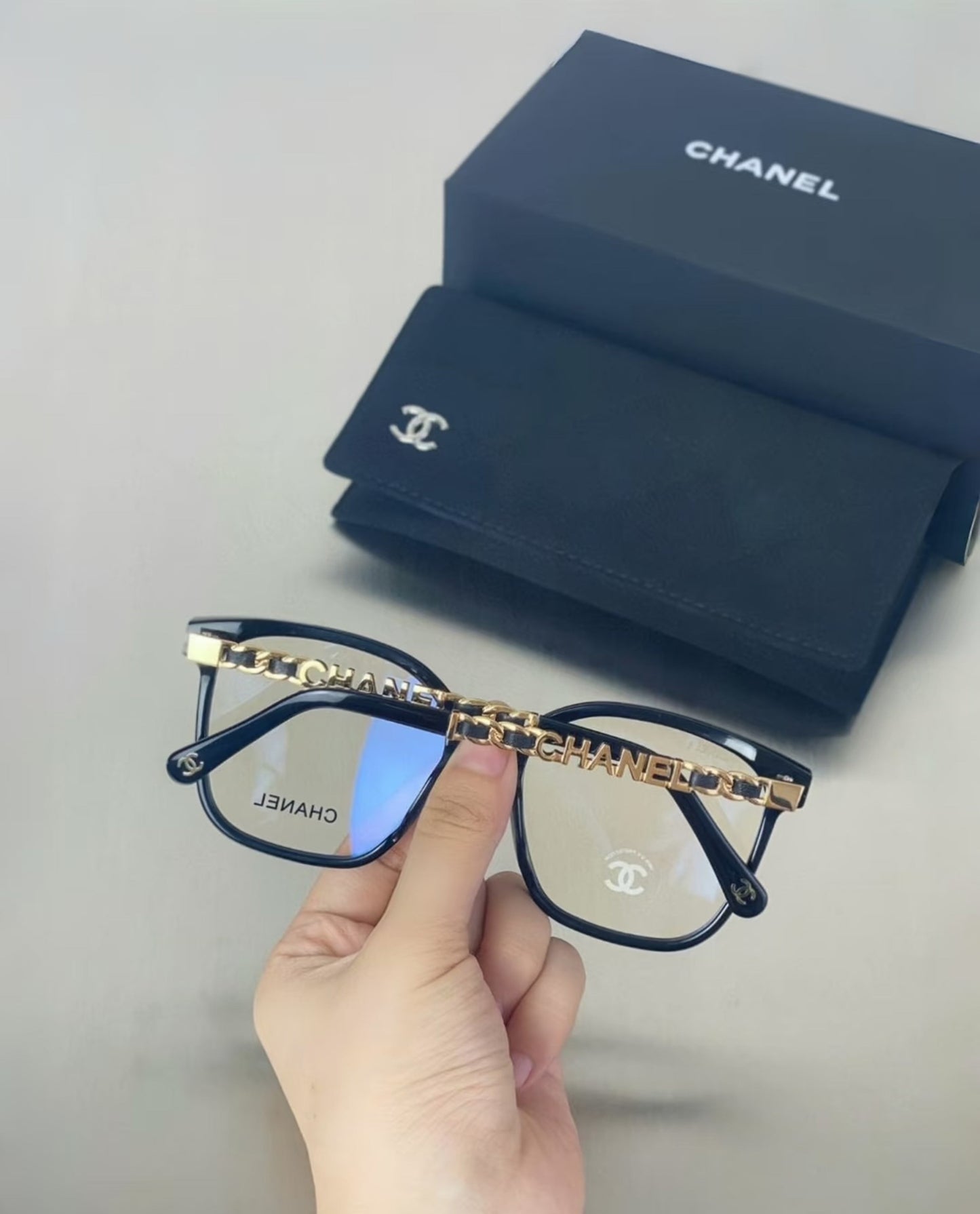 Lunettes unies mode haut de gamme