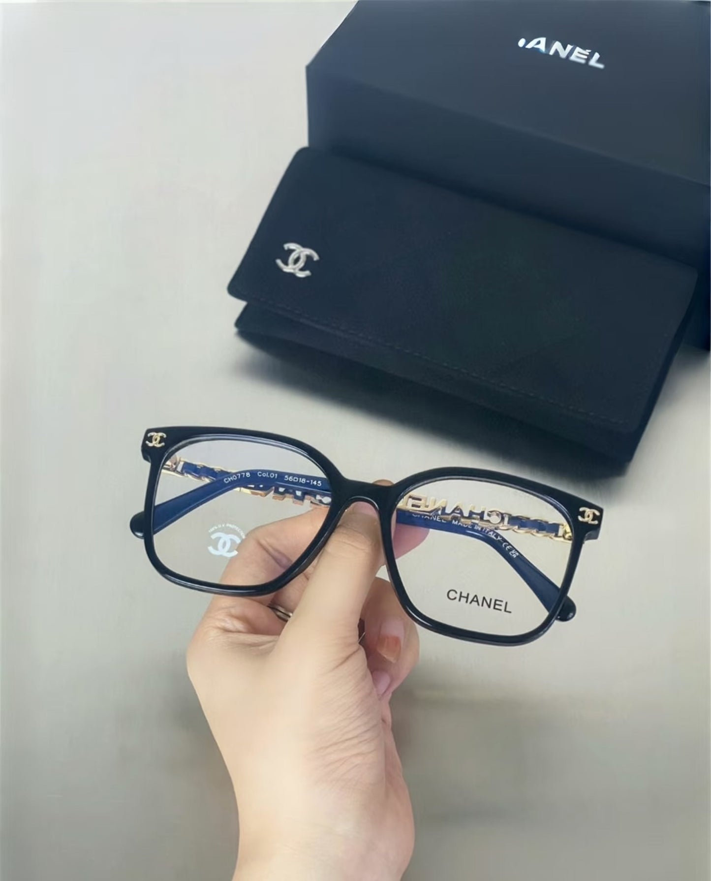 Lunettes unies mode haut de gamme