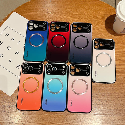 Husă pentru telefon MagSafe cu gradient magnetic cu protecție pentru lentile