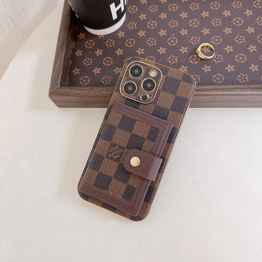 Ylellinen Classic Color Card Bag iPhone -kotelo