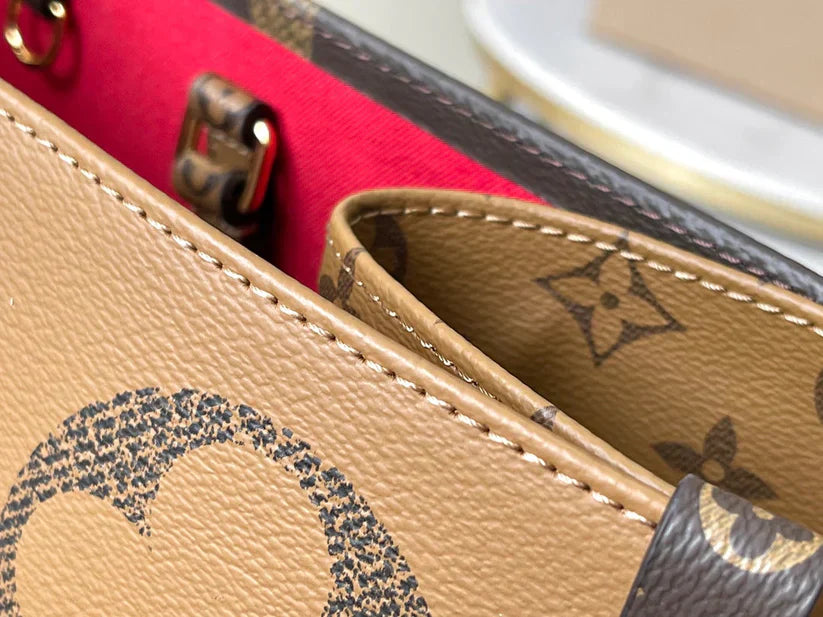 リュクスモノグラムレザートートバッグ